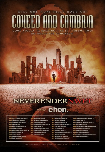 COHEED AND CAMBRIA Announces 'Neverender NWFT' Tour 2020